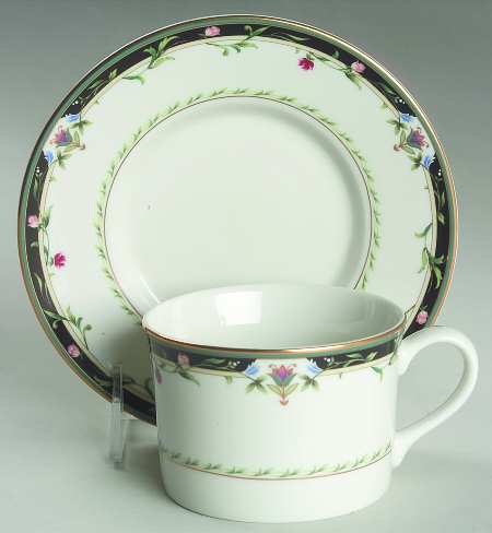 Spring Lyric Flat Cup & Saucer Set