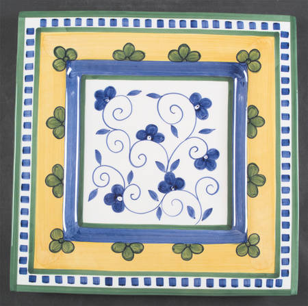 Firenze (Stoneware) 15" Square Serving Platter