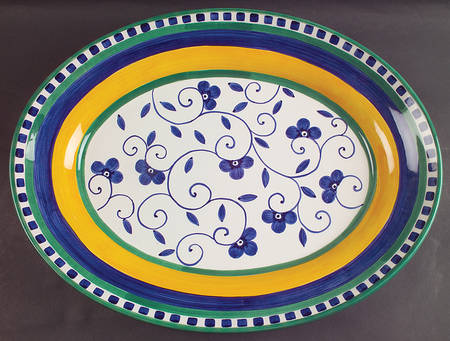 Firenze (Stoneware) 18" Oval Serving Platter