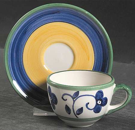 Firenze (Stoneware) Espresso Cup and Saucer Set