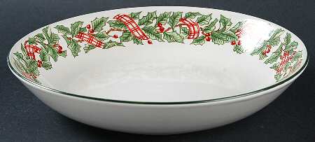 Holiday Ribbon Coupe Soup Bowl