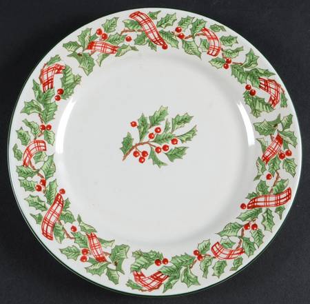 Holiday Ribbon Salad Plate