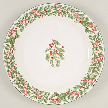 Holiday Ribbon 11" Chop Plate (Round Platter)