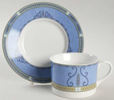 French Quarter Flat Cup & Saucer Set