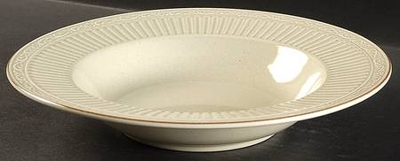 Mystic Green Large Rim Soup Bowl