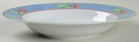 Village Market Blue Rim Soup Bowl