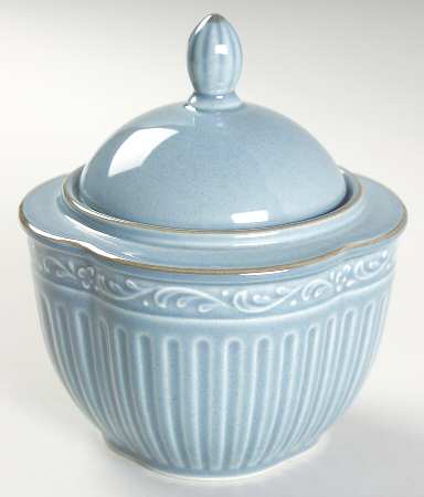 Dresden Blue Sugar Bowl & Lid