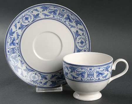 Abbey Court Footed Cup & Saucer Set