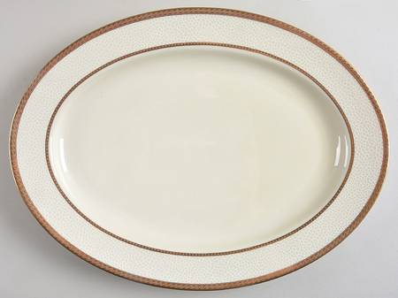 Imperial Flair Gold 15" Oval Serving Platter