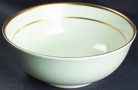 Imperial Flair Gold 9" Round Vegetable Bowl