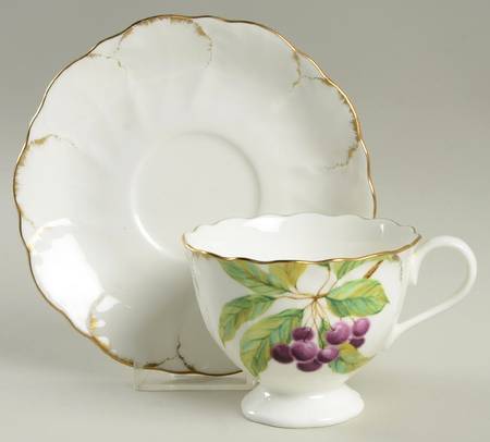 Ambrosia Footed Cup & Saucer Set