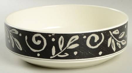 Ebony Trail 8" Round Vegetable Bowl