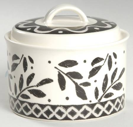 Ebony Trail Sugar Bowl & Lid