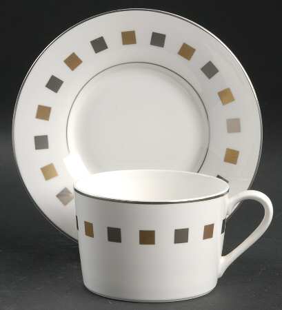 State House Flat Cup & Saucer Set
