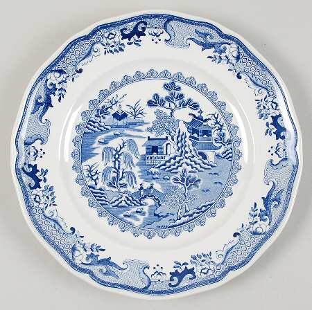 Willow Blue (Design Off Edge) Salad Plate