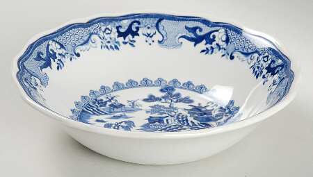 Willow Blue (Design Off Edge) Coupe Cereal Bowl