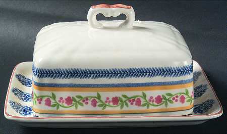 French Terrace Square Covered Butter