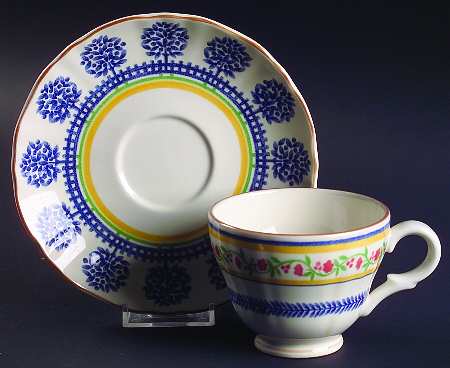 French Terrace Footed Cup & Saucer Set