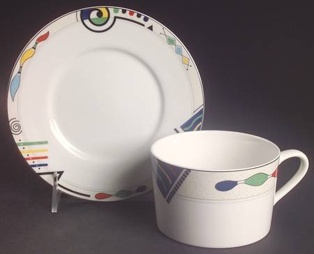 Headline Breakfast Cup & Saucer Set