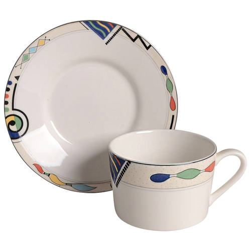Headline Flat Cup & Saucer Set