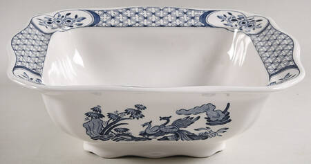 Old Chelsea Blue Square Vegetable No Lid