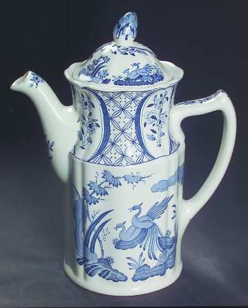Old Chelsea Blue Coffee Pot & Lid