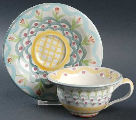 King Ferry Flat Cup & Saucer Set