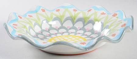 King Ferry 9" Round Fluted Dish