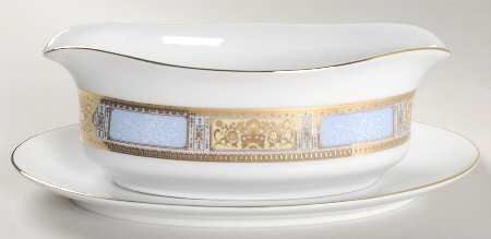 Bridal Bouquet Gravy Boat & Underplate