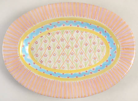 Summer Frock 12" Oval Serving Platter