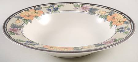 Summer Harvest Large Rim Soup Bowl