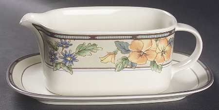 Summer Harvest Gravy Boat & Underplate (Relish/Butter)