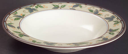 Garden Ivy Large Rim Soup Bowl