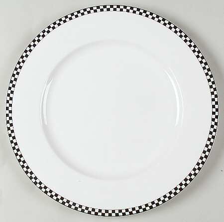 Vassar Black 12" Chop Plate (Round Platter)