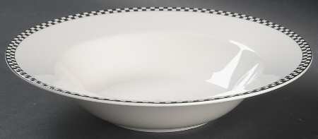 Vassar Black 10" Round Vegetable Bowl