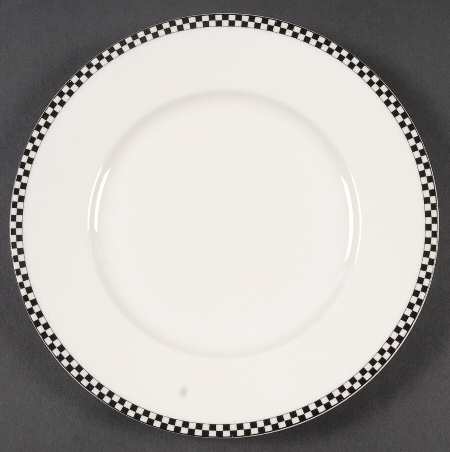 Vassar Black Salad Plate