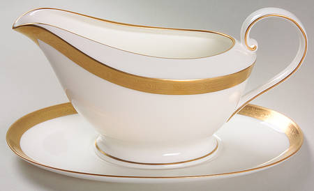 Crown Jewel Gravy Boat & Underplate