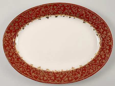 Victorian Vine 16" Oval Serving Platter by MPD