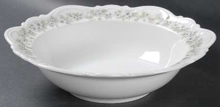 Bridal Veil 9" Round Vegetable Bowl