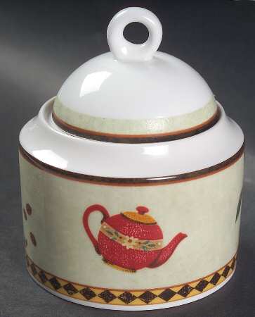 Village Cafe Sugar Bowl & Lid