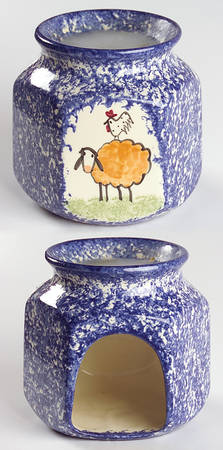 Molly's Cows Blue Wax Tart Burner/Warmer