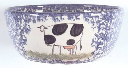 Molly's Cows Blue Soup/Cereal Bowl