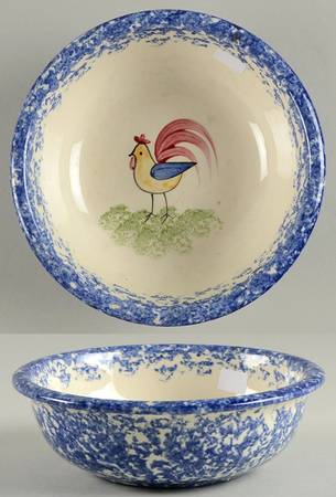 Molly's Cows Blue Coupe Soup Bowl