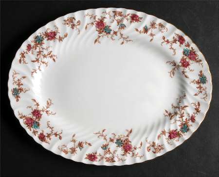 Ancestral (Wreath Backstamp) 12" Oval Serving Platter