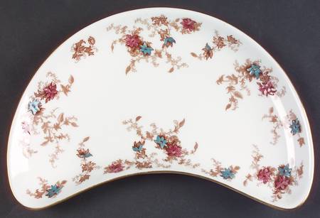 Ancestral (Wreath Backstamp) Crescent Salad Plate