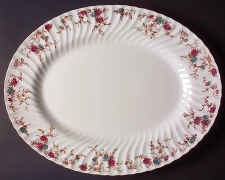 Ancestral (Wreath Backstamp) 17" Oval Serving Platter