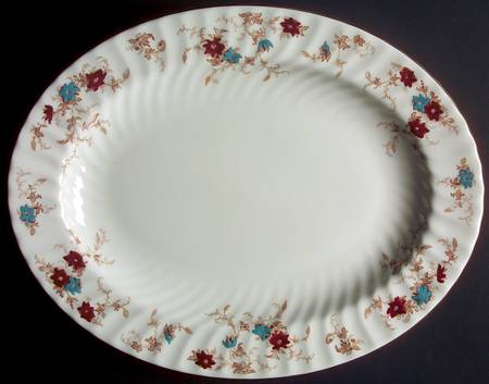 Ancestral (Wreath Backstamp) 13" Oval Serving Platter