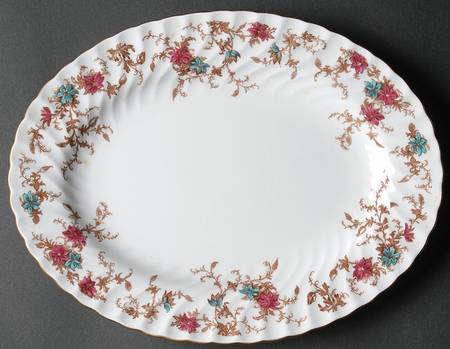 Ancestral (Wreath Backstamp) 10" Oval Serving Platter