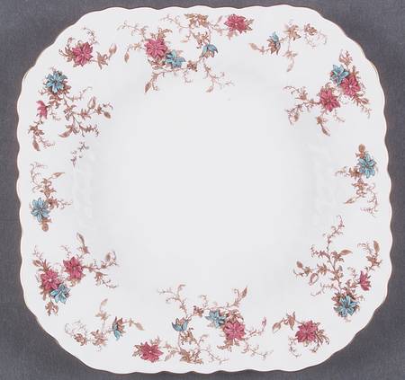 Ancestral (Wreath Backstamp) Square Luncheon Plate