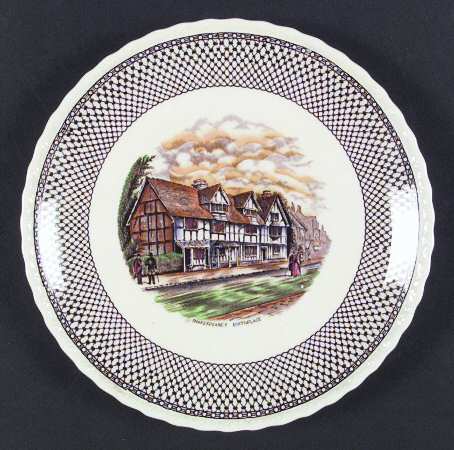 Shakespeare Land Brown Multicolor by Myott Staffordshire
